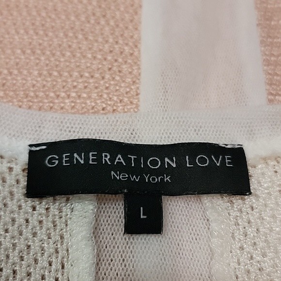 GENERATION LOVE Semi-Sheer Mesh Panel Tank size L - Picture 6 of 7